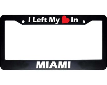 Miami License Plate Frame - Etsy