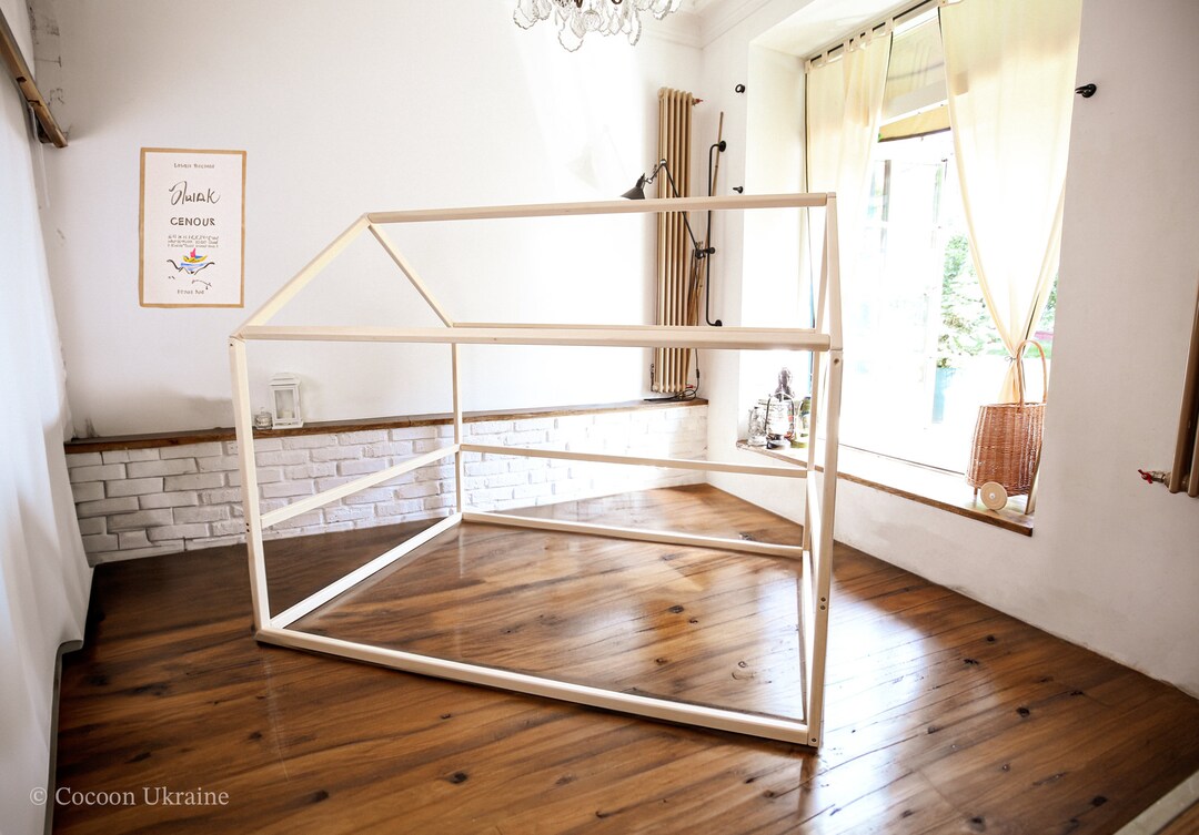 Floor Bed, Full Size Canopy ,toddler Bed, Platform Bed, Bed Frame