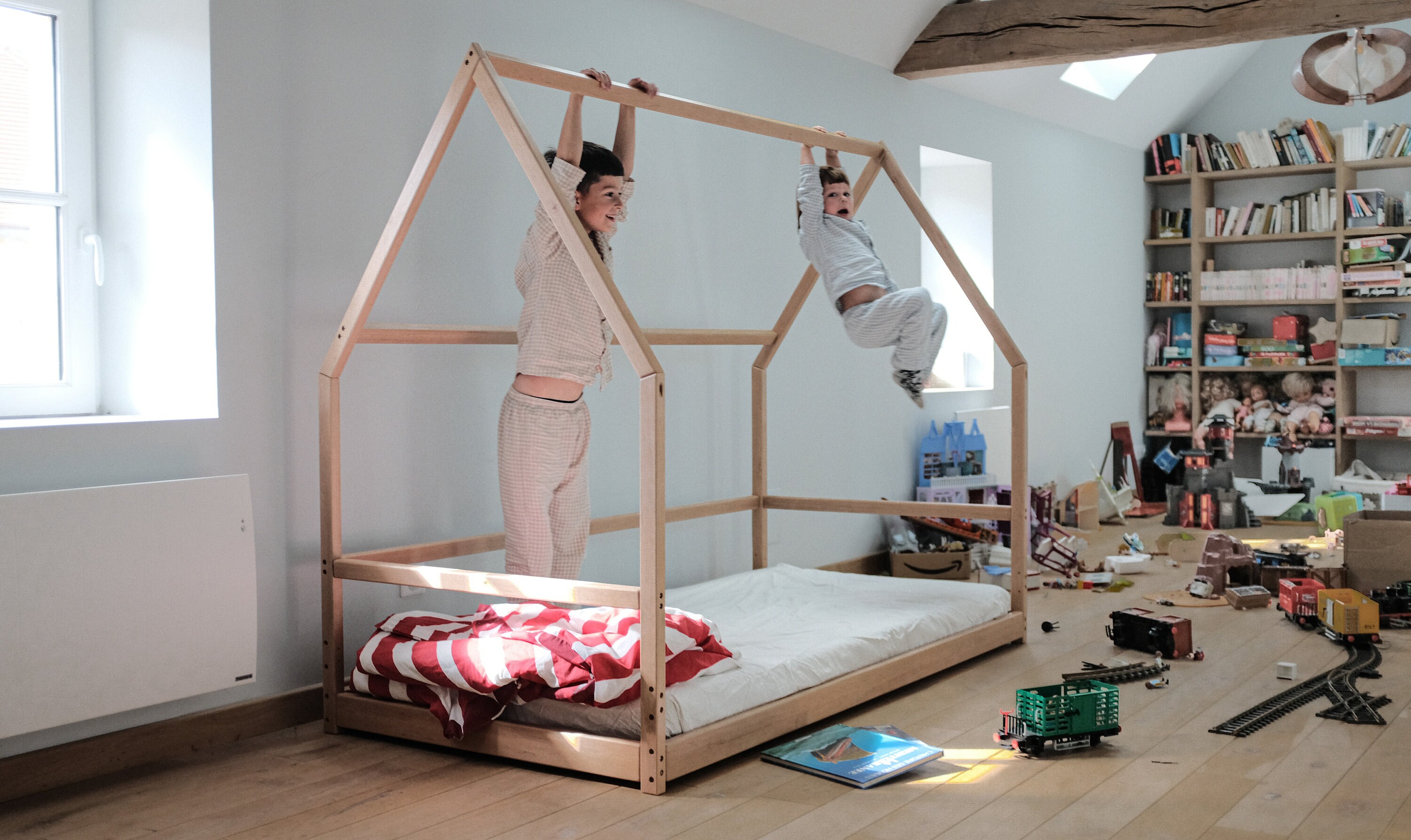 Montessori Bed Toddler Bed House Bed Frame Wooden Floor Etsy