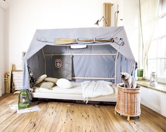 Gray Canopy Bed, Montessori Bed Canopy, Montessori Mouse, Bed Canopy Curtains, Play Tent, Bed Baldachin, Canopy Bed, Montessori Bed Canopy