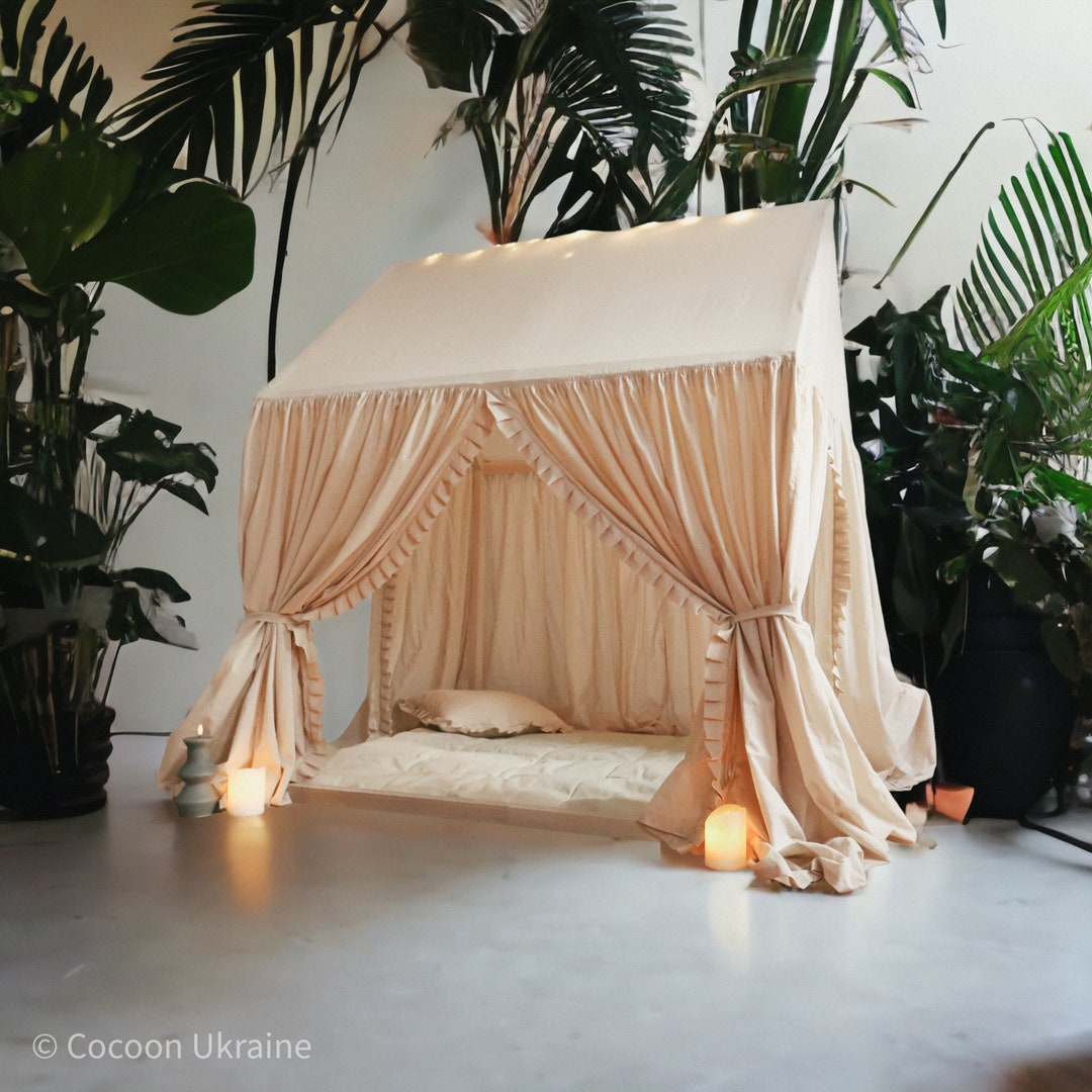 Montessori Canopy for Toddler Bed, Bed Canopy , Cover for Bed