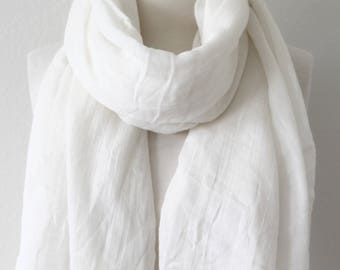 blank cotton scarves