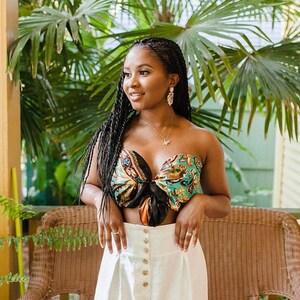 silk scarf bandana top