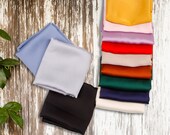 18 Colors Available Silk Square Neck Scarf 9.9 each or 3 for 24.9 Solid Color Vintage Style Silk Bandanas Silk Headband Silk Hair Scarf