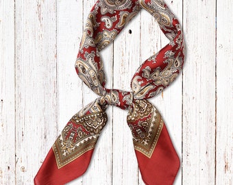 red paisley scarf