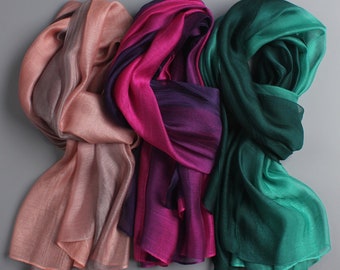 long satin scarf
