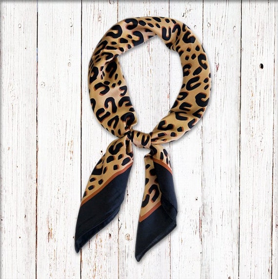 leopard neck scarf