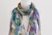 Soft Chiffon Poly Lightweight Scarf/Flora Leaf Long Scarf/Purple, Green, Blue, Pink Wrap/Summer Spring Women Scarves/Handmade Scarf/3 for 24 