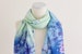 Soft Chiffon Poly Long Wrap Scarves/Blue, Pink, Brown/Floral/Bird/Chiffon Floral Spring Summer Women Scarves /Handmade Scarf/3 for 24 