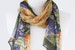 Soft Chiffon Long Wrap Scarves/Olive Green/Purple/Apricot Yellow/Blue/Pink Floral Scarf/Flower Spring Summer Scarf/Women Scarves /Handmade 