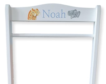 Dressing Up Rail for Children - Dressing Up Storage - Handpainted with ANY name and images
