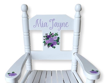 Personalised, Hand-painted Children's Rocking Chair - artwork of your choice - FREE DELIVERY