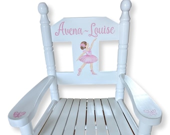 Personalised, Hand-painted Children's Rocking Chair - artwork of your choice - FREE DELIVERY