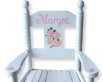 Personalised, Hand-painted Children's Rocking Chair - artwork of your choice - FREE DELIVERY