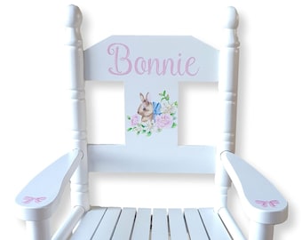 Personalised, Hand-painted Children's Rocking Chair - artwork of your choice - FREE DELIVERY