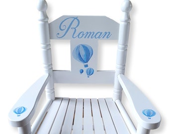 Personalised, Hand-painted Children's Rocking Chair - artwork of your choice - FREE DELIVERY