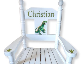 Personalised, Hand-painted Children's Rocking Chair - artwork of your choice - FREE DELIVERY
