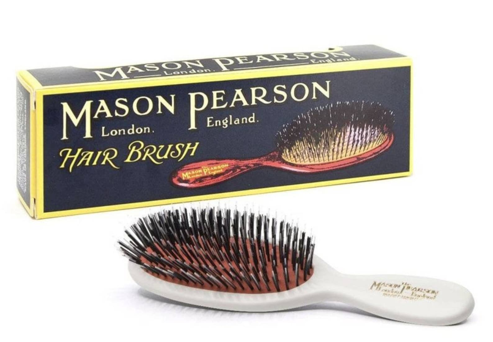 MASON PEARSON Hairbrush Hand Painted Birth Month Flower Etsy UK