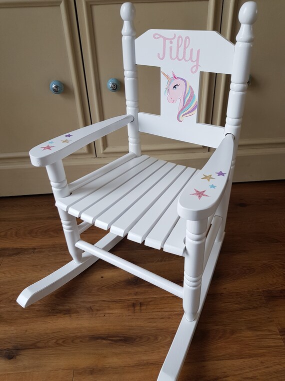 personalised kids rocking chair