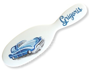 MASON PEARSON Hairbrush - Available with any handpainted Car/Truck Design