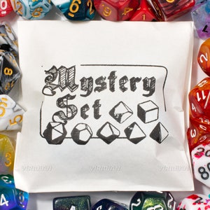 Premium Mystery Dice Set | Random & Blind | Complete Matching Set | Hundreds of Options | DnD Dice Set