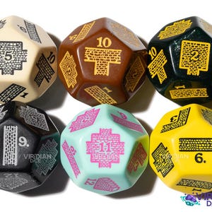 Dungeon Layout Generator Die: Improvised Maps, RPG Blueprint Dice (30mm) | Giant D12 (1)