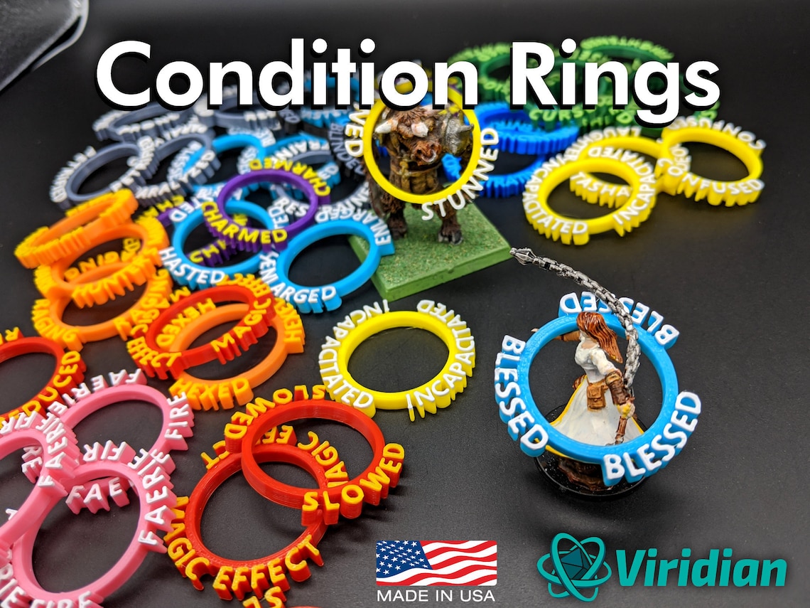 Viridian Condition Rings  70 Status Effect Markers for image 0