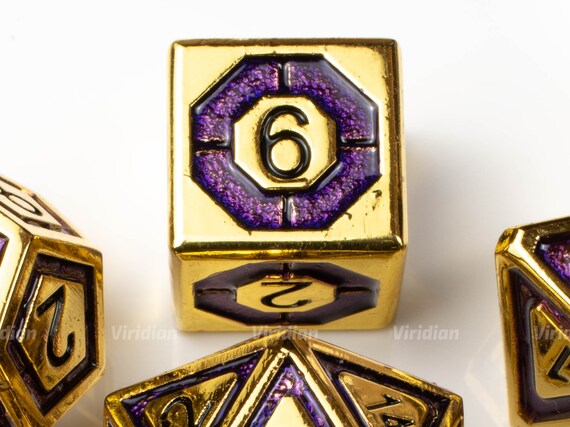 Dice 4 Friends JDR Cube Set 7 Poly DND jeu de rôle goldeneyes Gold incrustées Dice 4 Friends JDR Cube Set 7 Poly DND jeu de rôle goldeneyes Gold incrustées