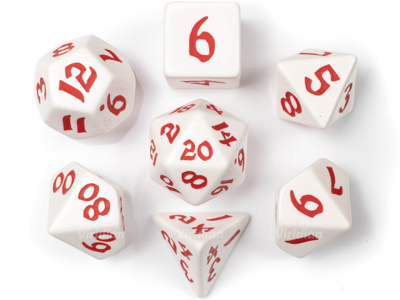 7 Q-Workshop Classic Runic Beige & Blue Dice Set 7 Q-Workshop Classic Runic Beige & Blue Dice Set