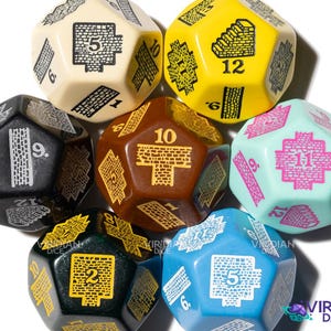 Dungeon Layout Generator Die: Improvised Maps, RPG Blueprint Dice (30mm) | Giant D12 (1) afbeelding 12
