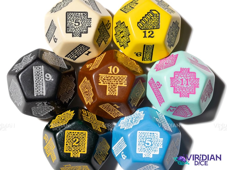 Dungeon Layout Generator Die: Improvised Maps, RPG Blueprint Dice (30mm) | Giant D12 (1) afbeelding 12