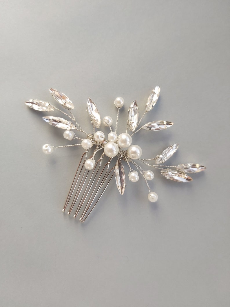 crystal hair comb