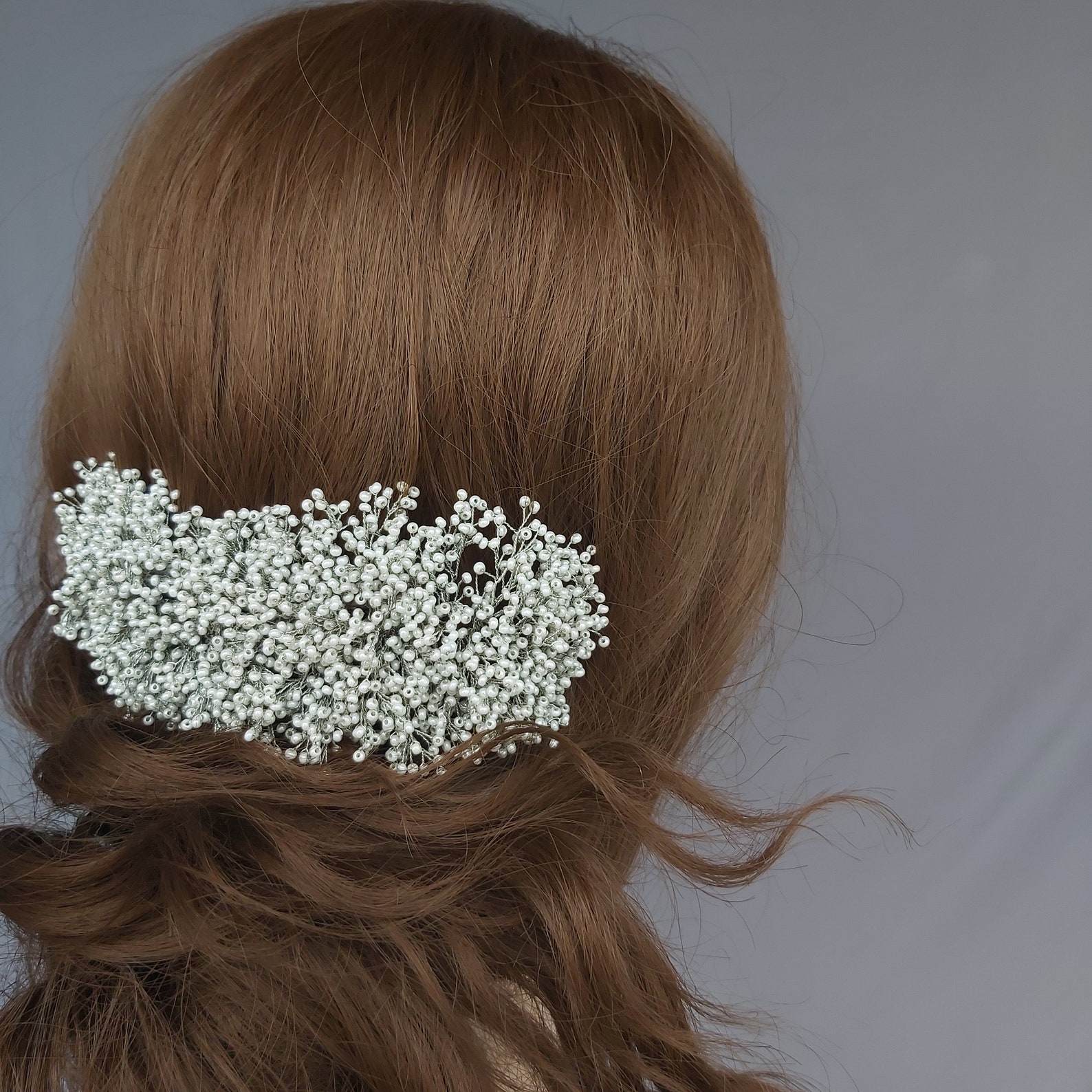 Babys Breath Hair Comb Flower Hair Accessories Gypsophila Etsy