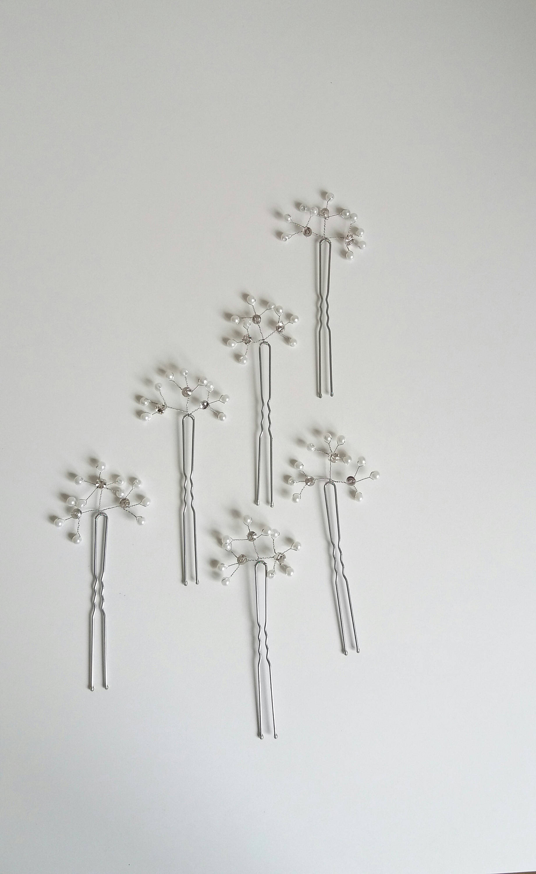 Gypsophila hair pin Baby breath hair accessories Wedding baby Etsy