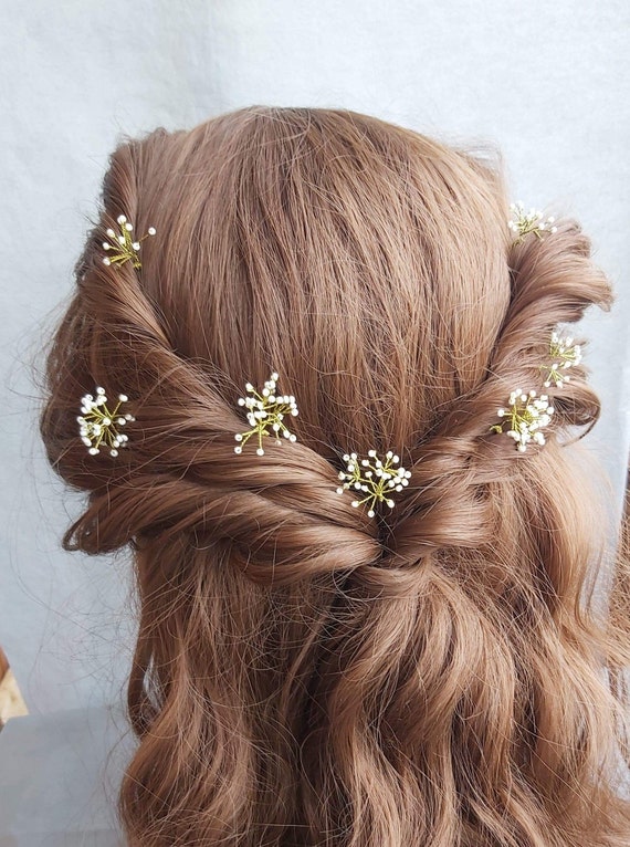 Baby Breath Hair Pin Bridesmaid Hair Accessories Wedding Hair - Etsy Sweden Baby Breath Hair Pin Bridesmaid Hair Accessories Wedding Hair - Etsy Sweden