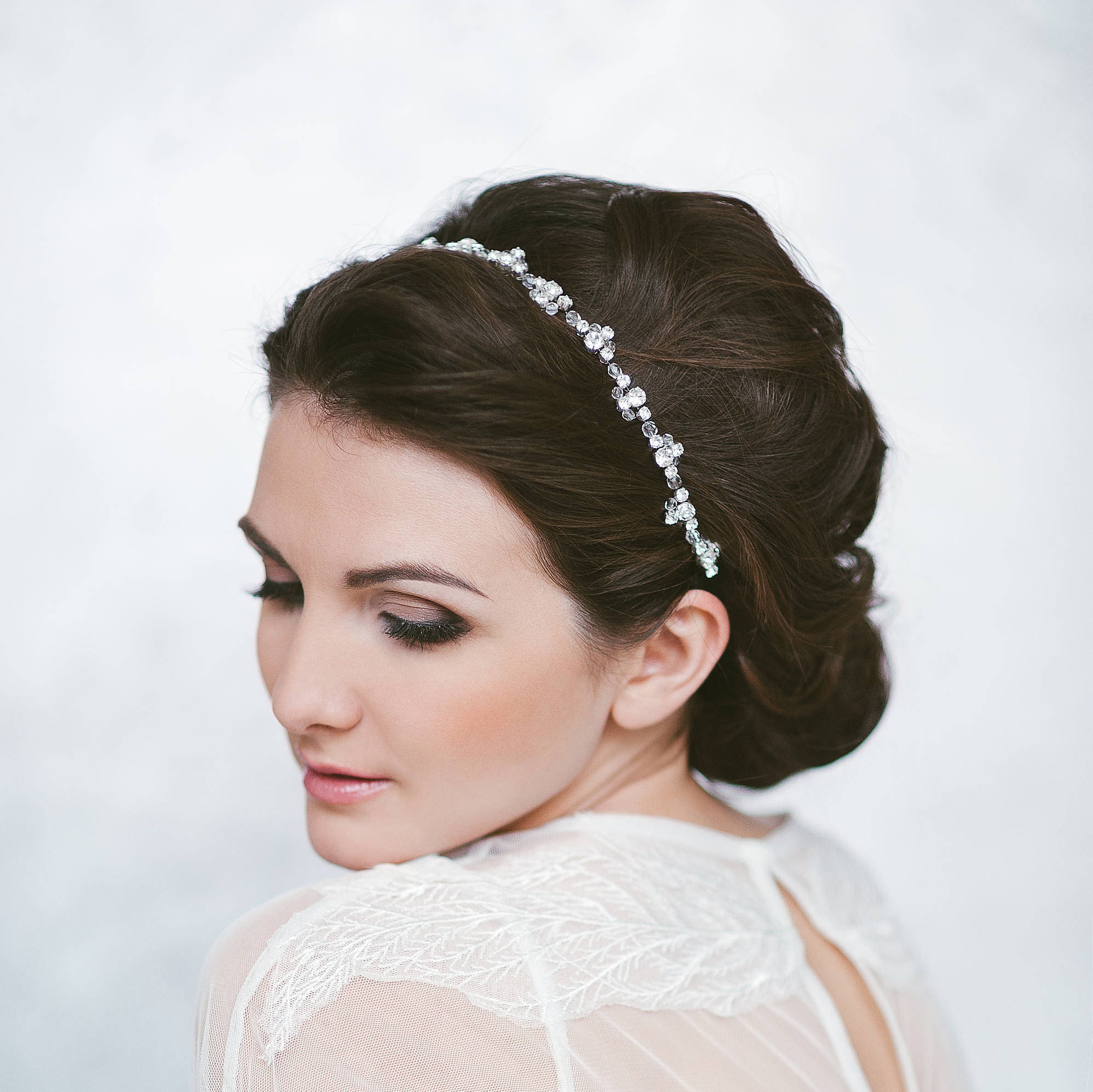 Wedding Headband Bridal Headpiece Bride Hair Piece Thin Bridal Etsy