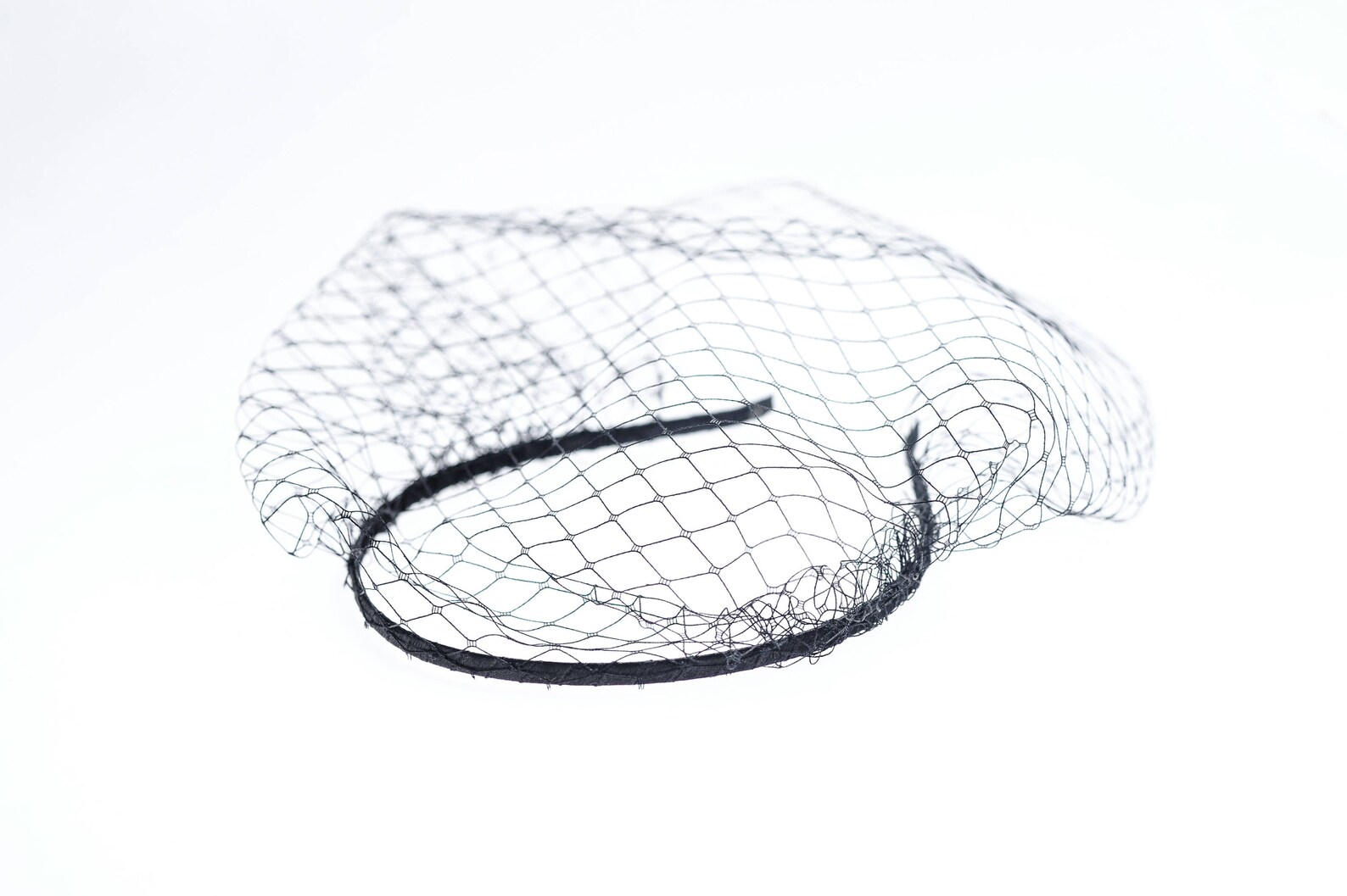 Black Birdcage Veil Black Veil Headband Lace Veil Voilette Etsy