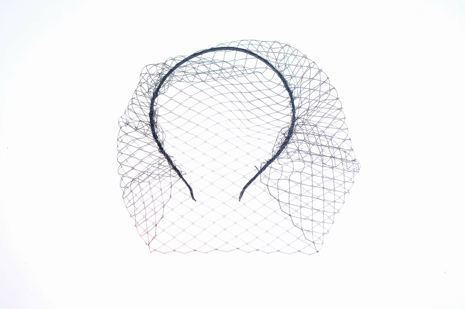 Black Birdcage Veil Black Veil Headband Lace Veil Voilette Etsy