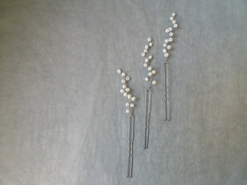 Babys Breath Hair Pin Bridesmaid Hair Accessories Small Etsy