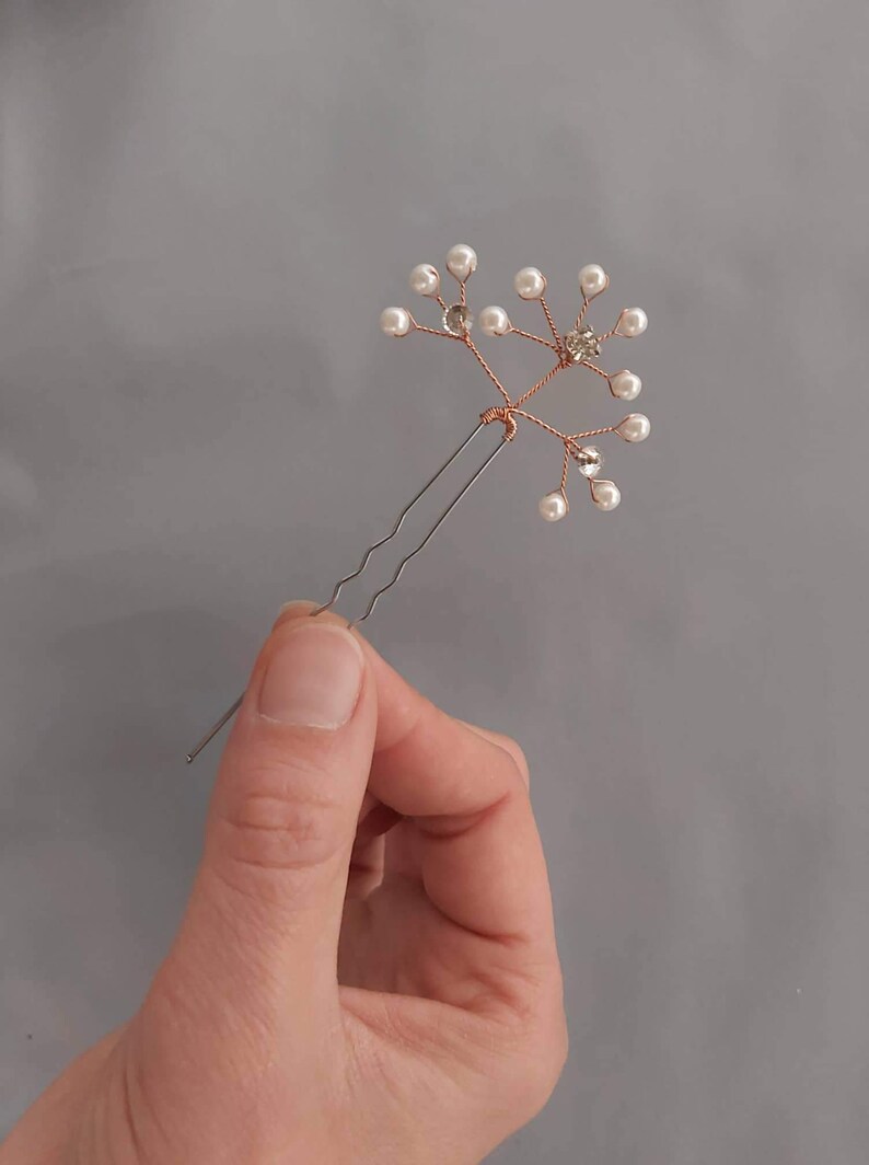 Babys Breath Hair Pins Babys Breath Hair Piece Gypsophila Hair Etsy