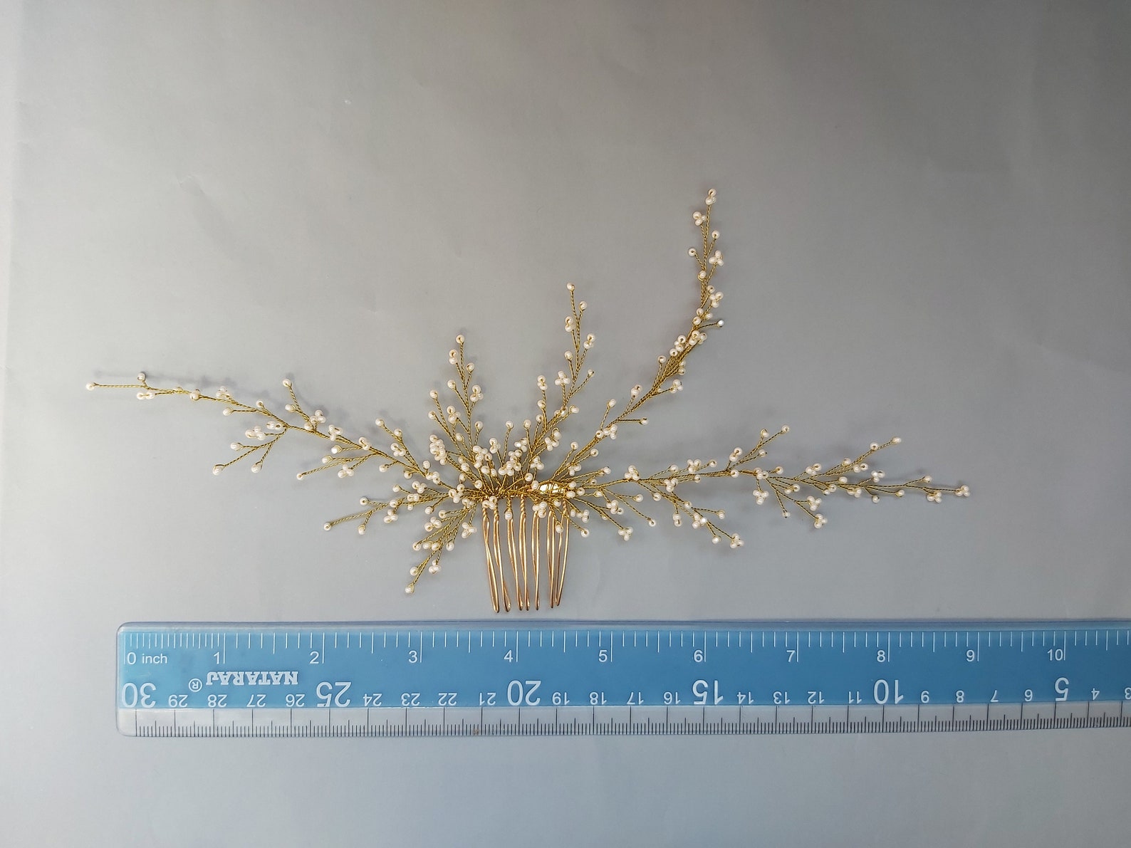 Babys Breath Hair Piece Bride Hair Pin Bridesmaid Hair Etsy