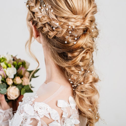 Bride Hair Accessories Wedding Hair Piece Babys Breath Hair - Etsy Bride Hair Accessories Wedding Hair Piece Babys Breath Hair - Etsy