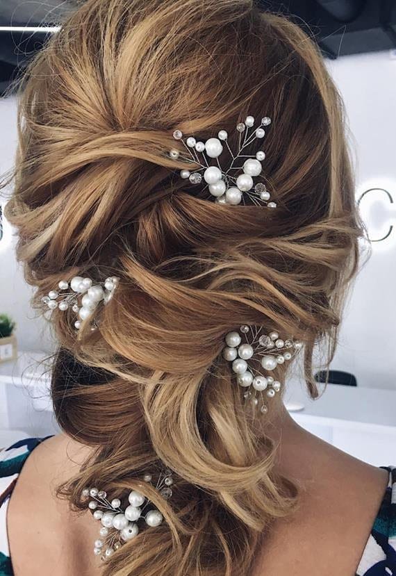etsy bridesmaid hair accessories