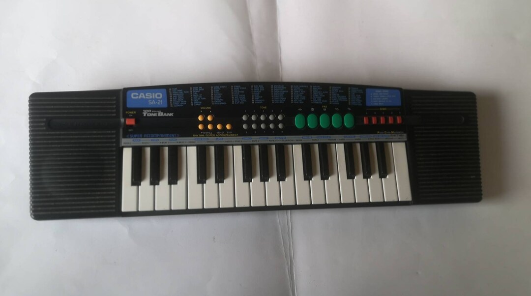 Casio SA21 100 Tones Piano Keyboard Organ Etsy