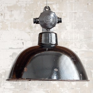 Lampa fabryczna »EMATRE-S VITA« Emalia - Lampa w stylu industrialnym - Antyczna lampa LBL Lampa przemysłowa ze śladami zużycia, Ø 38 cm