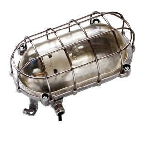 Schiffslampe Bunker-Lampe Industrie-Design Fabriklampe Ex-Lampe antik EOW Germany