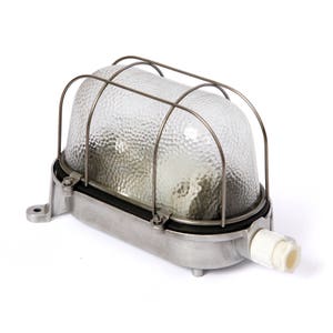 Schiffslampe Industrie - Design Fabrik - Lampe Bunker Leuchte Vintage Aluminium