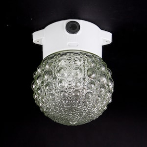 Original 1970 Bubble Globe Lamp with Porcelain Base