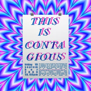 THIS IS OUTRAGEOUS - Risograph Print (Peep Show)