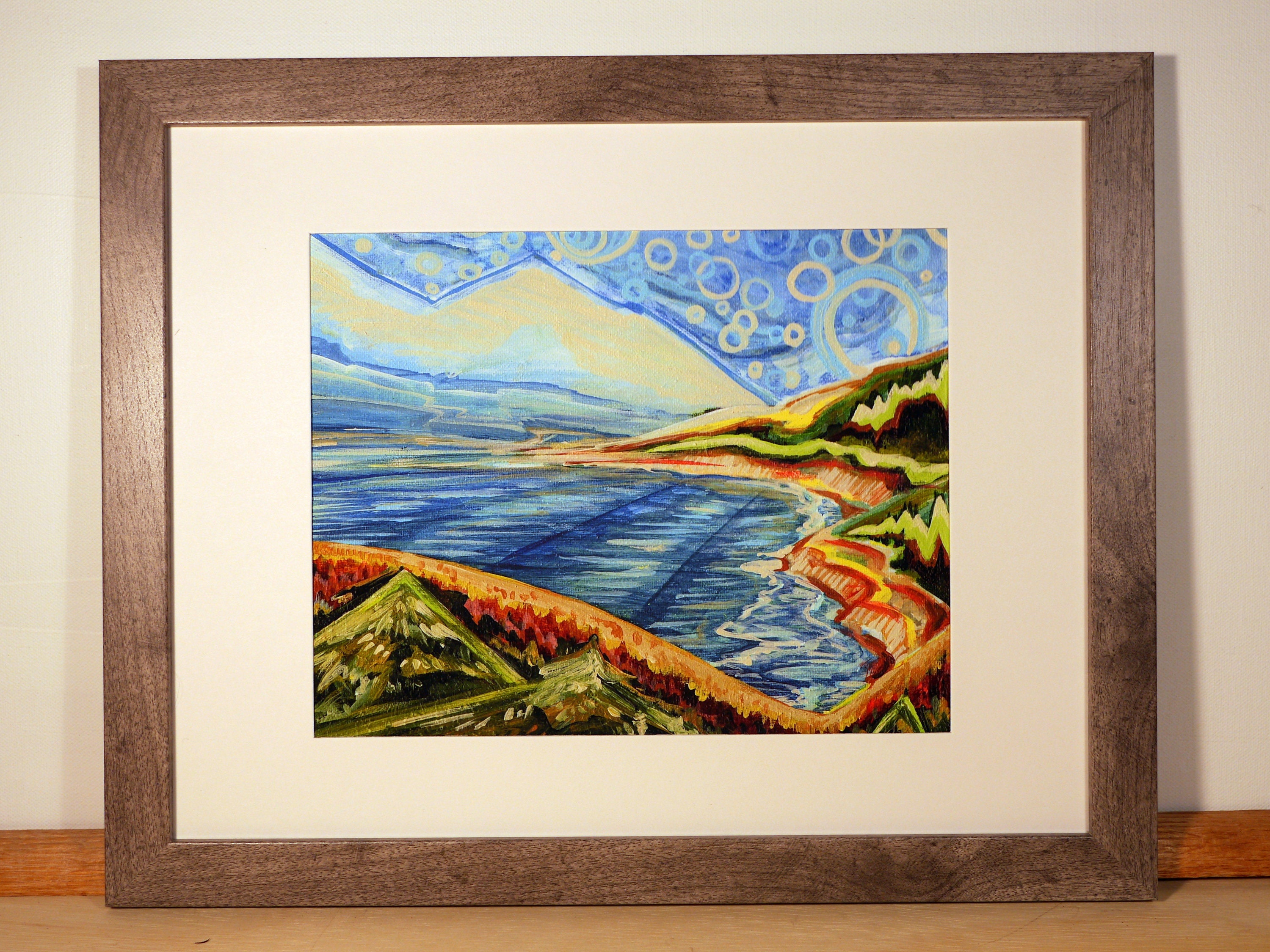 Oregon Coast Acrylic Painting Print Etsy Canada